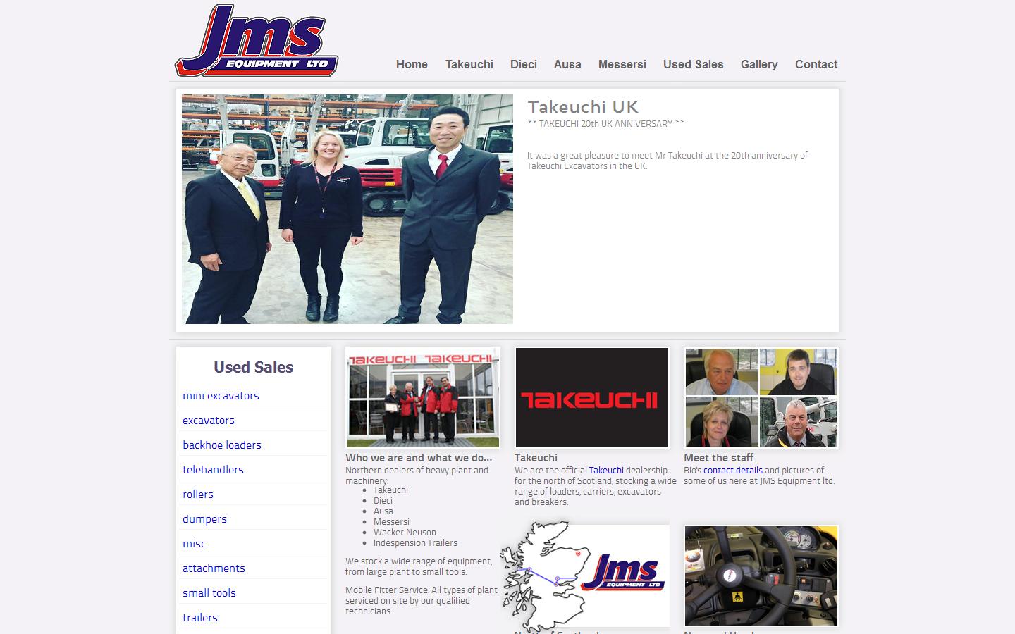 JMS Equipment Ltd Website