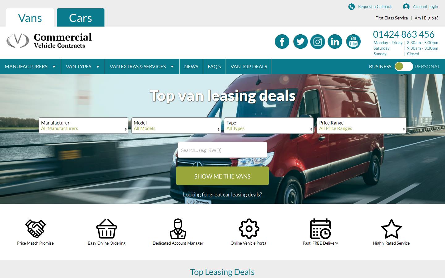 Commercial Vehicle Contracts Website
