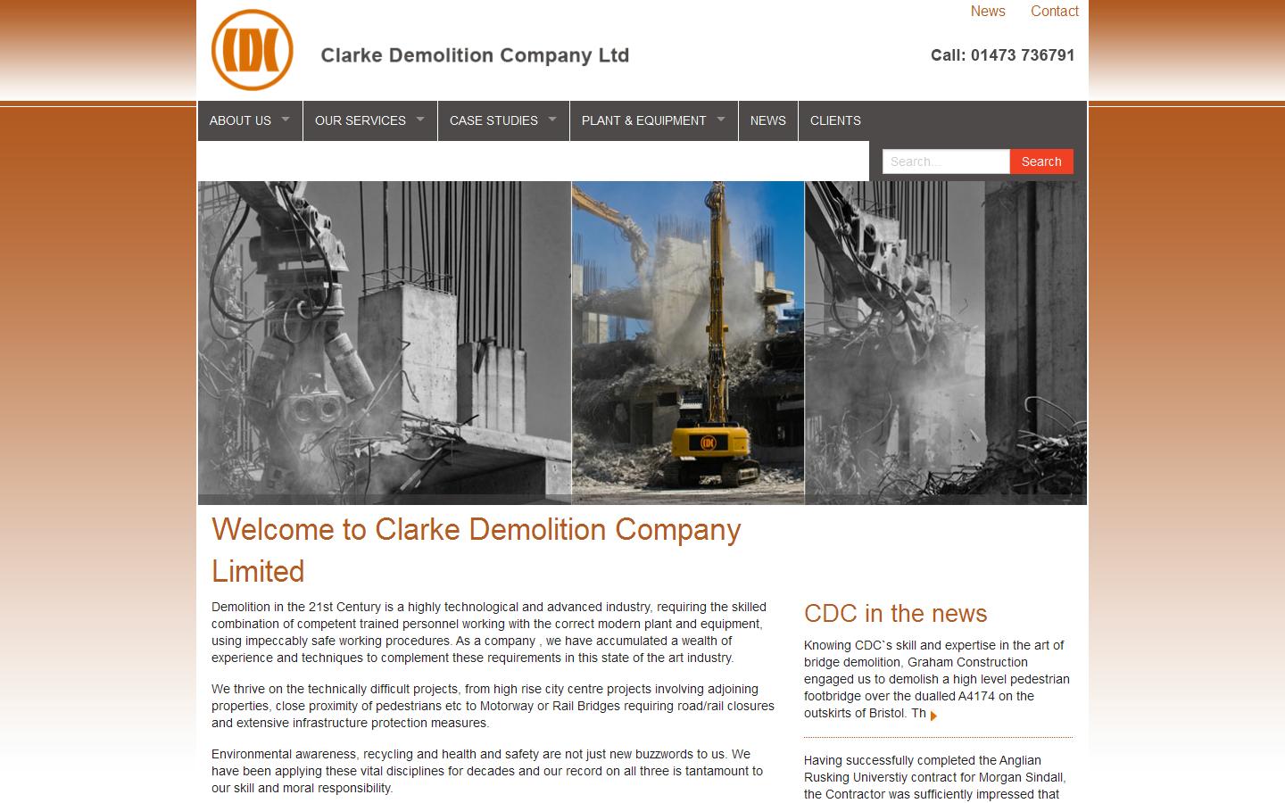 Clarke Demolition Company Ltd Website