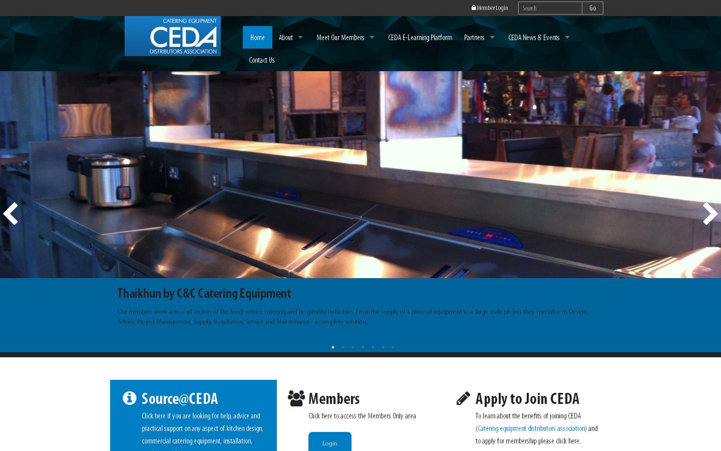 CEDA Ltd (Catering Equipment Distributors Association) Website