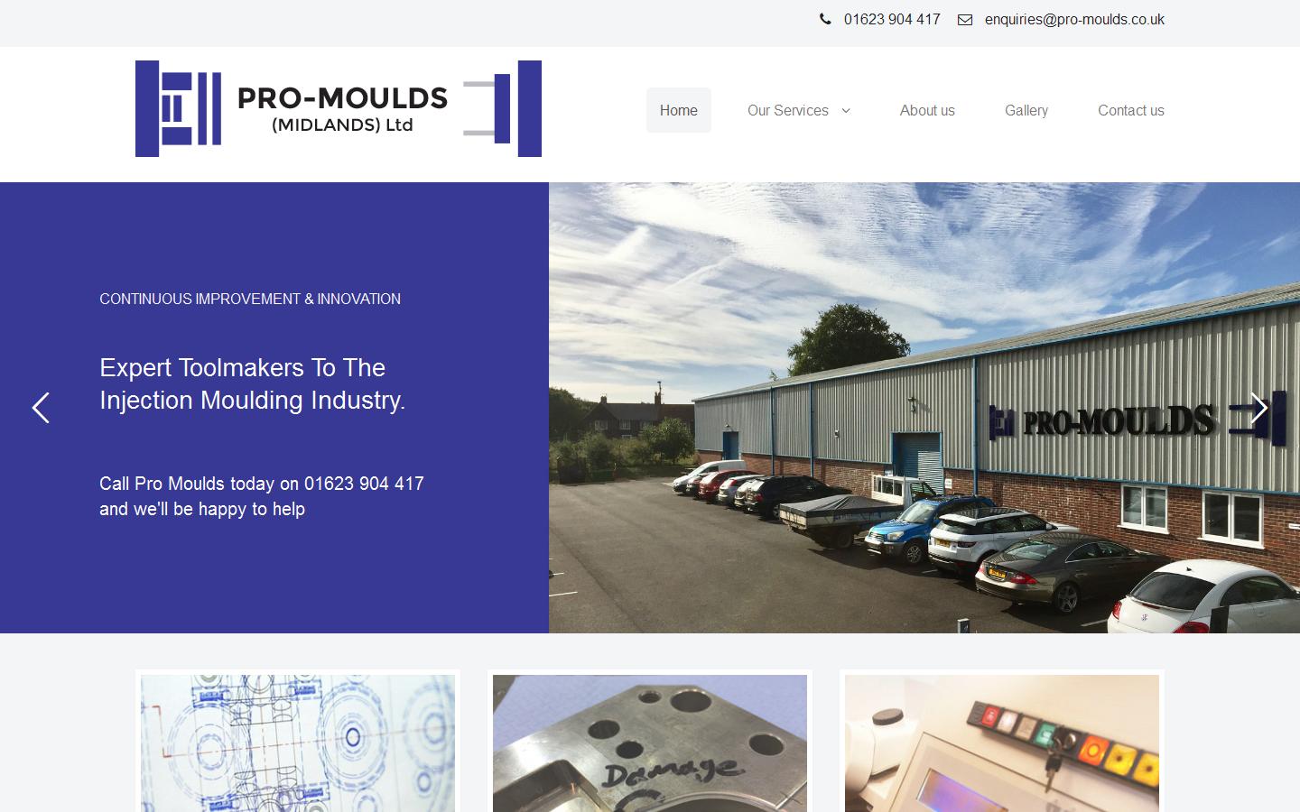 Pro Moulds (Midlands) Ltd Website