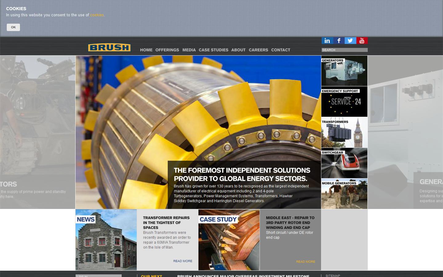 Brush Electrical Machines Website