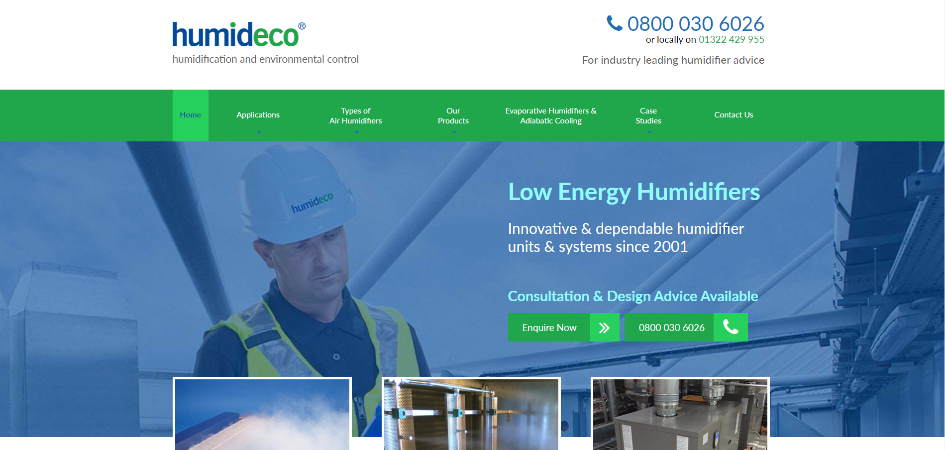 Humideco Ltd Website