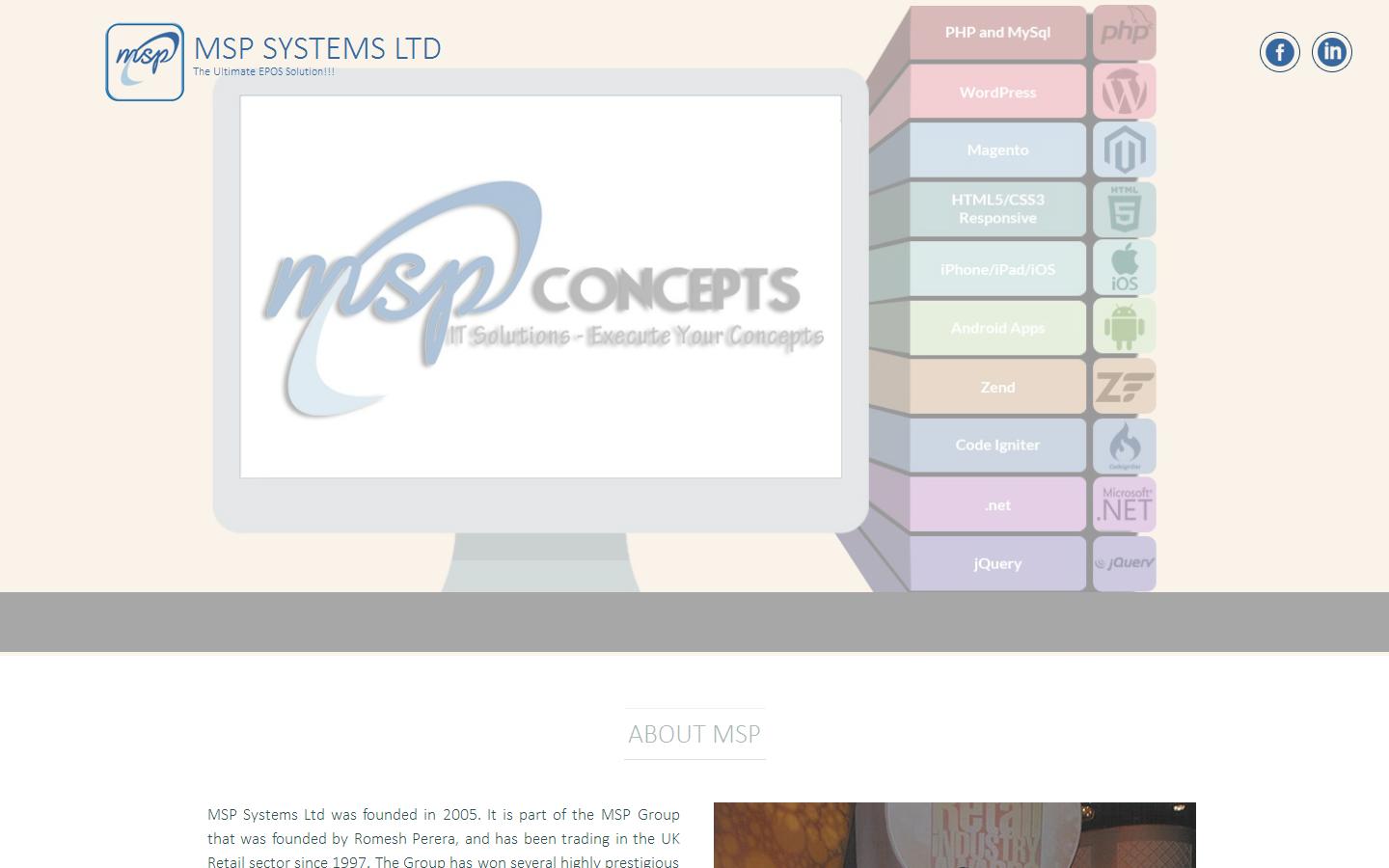 MSP Systems  Website