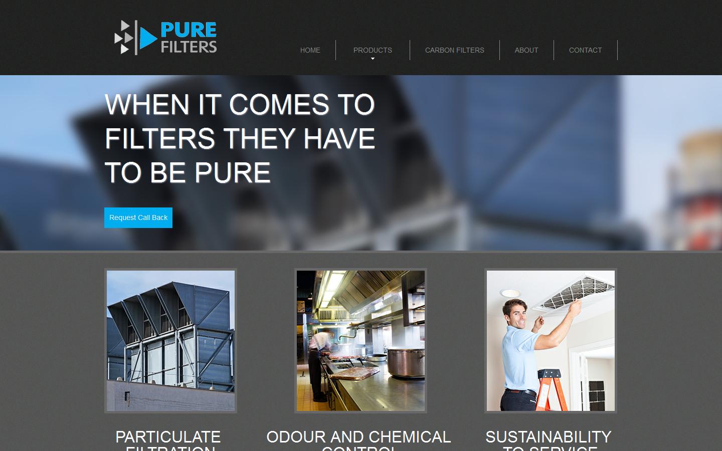 Pure Filters Limited Website