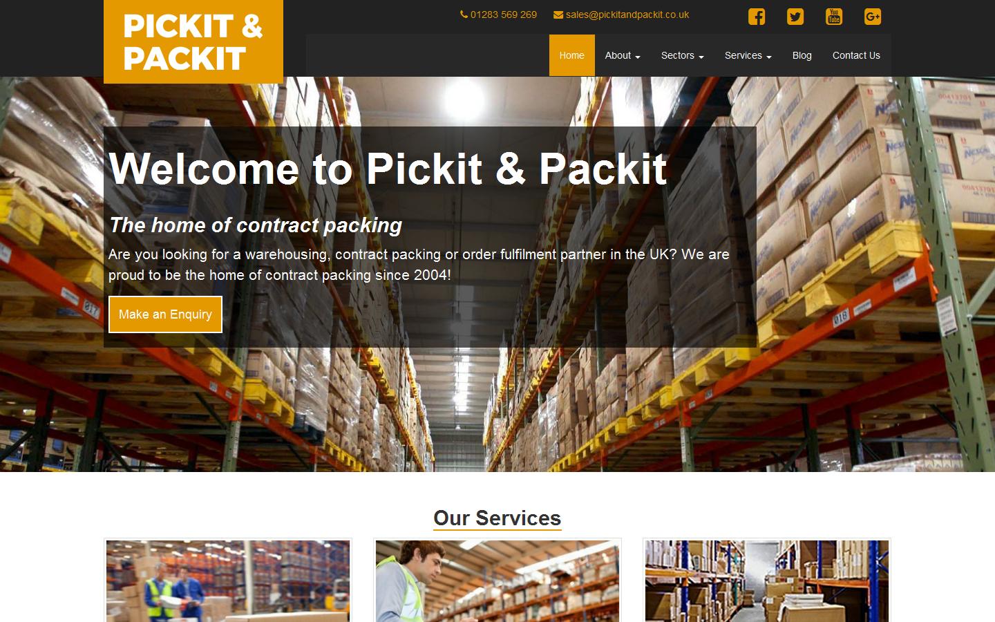 Pickit & Packit  Website