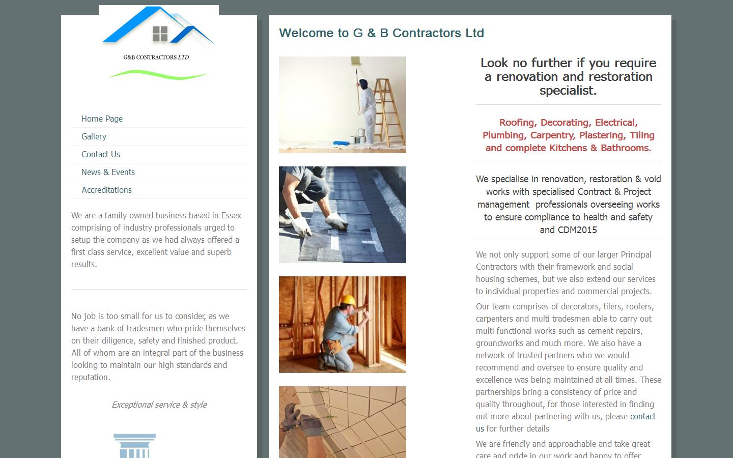 G&B Contractors Limited Website