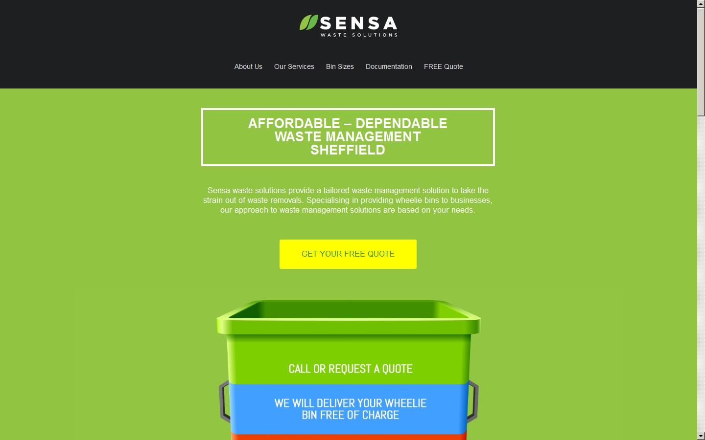 Sensa Waste Solutions Ltd Website
