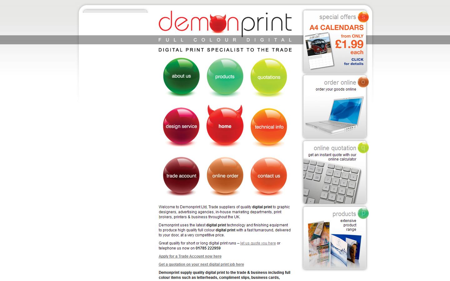 Demon Print Website