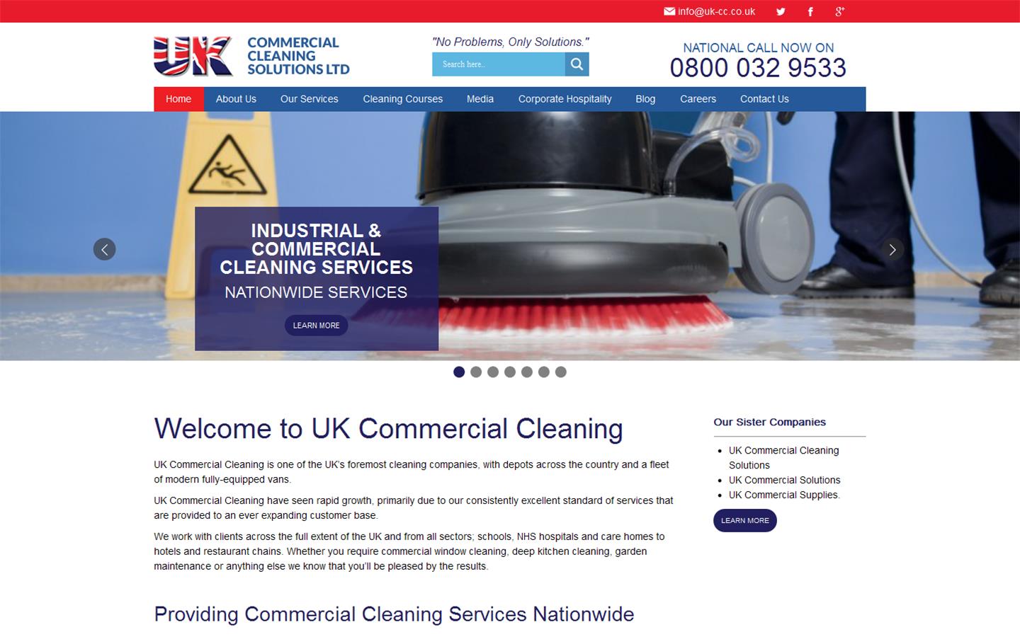UK Commercial Cleaning Ltd Website