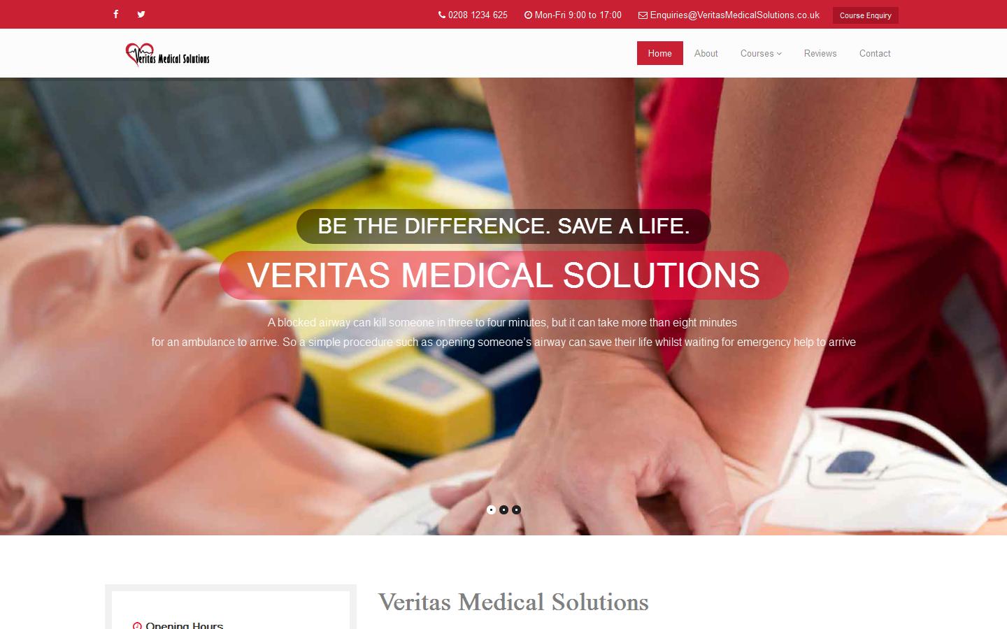 Veritas Medical Solutions Ltd Website