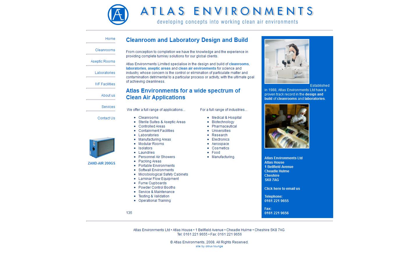 Atlas Environments Ltd Website