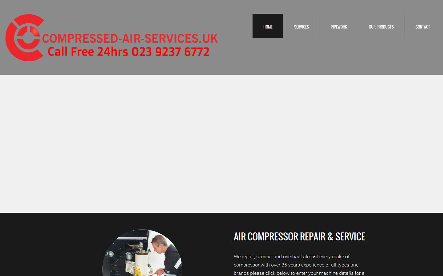Compressed Air Services Ltd Website