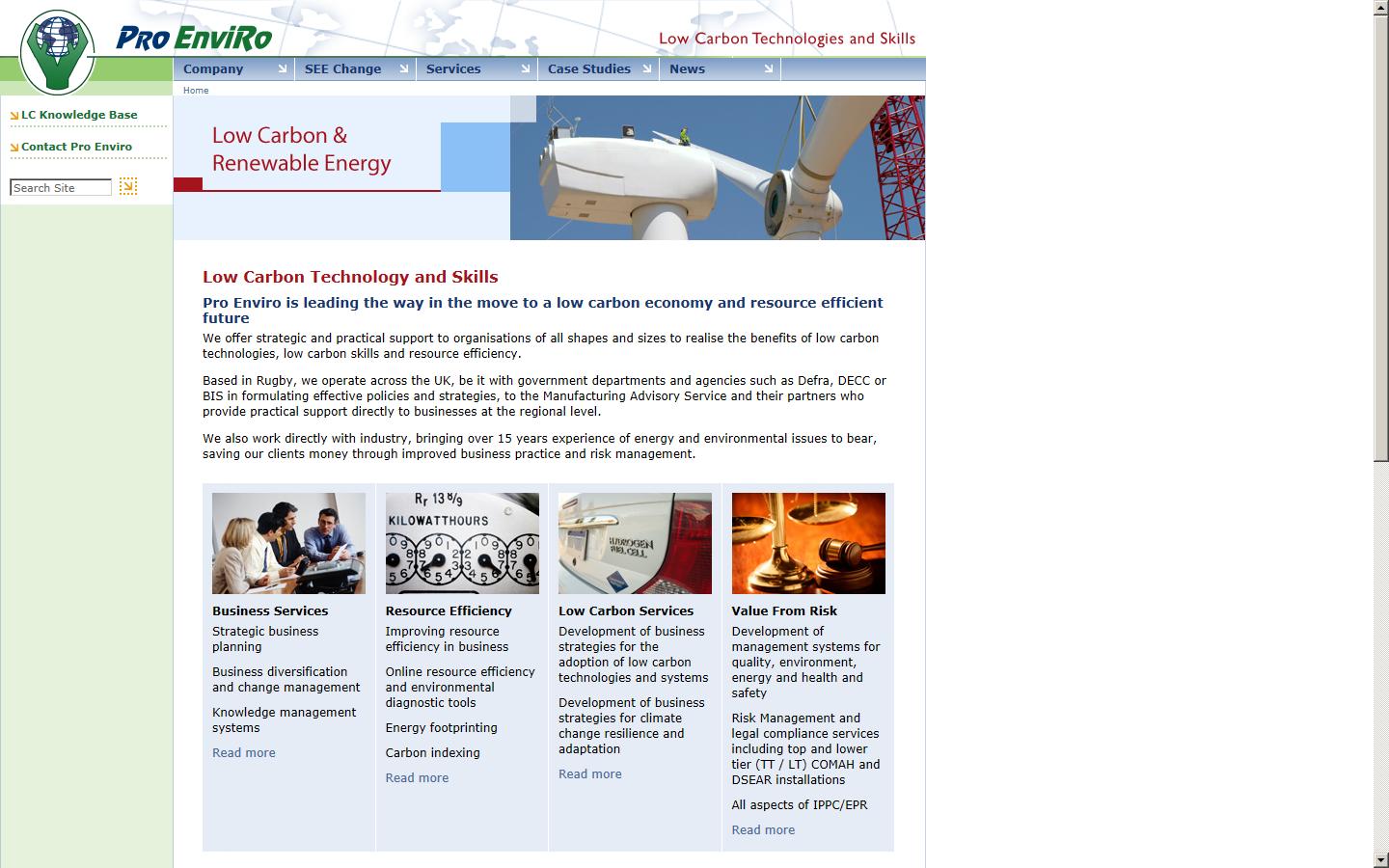 Pro Enviro Ltd Website