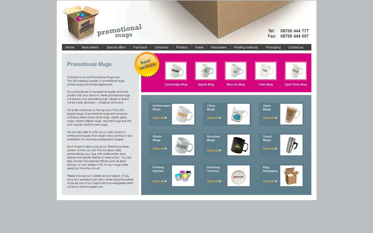 Award Promotions Ltd Website