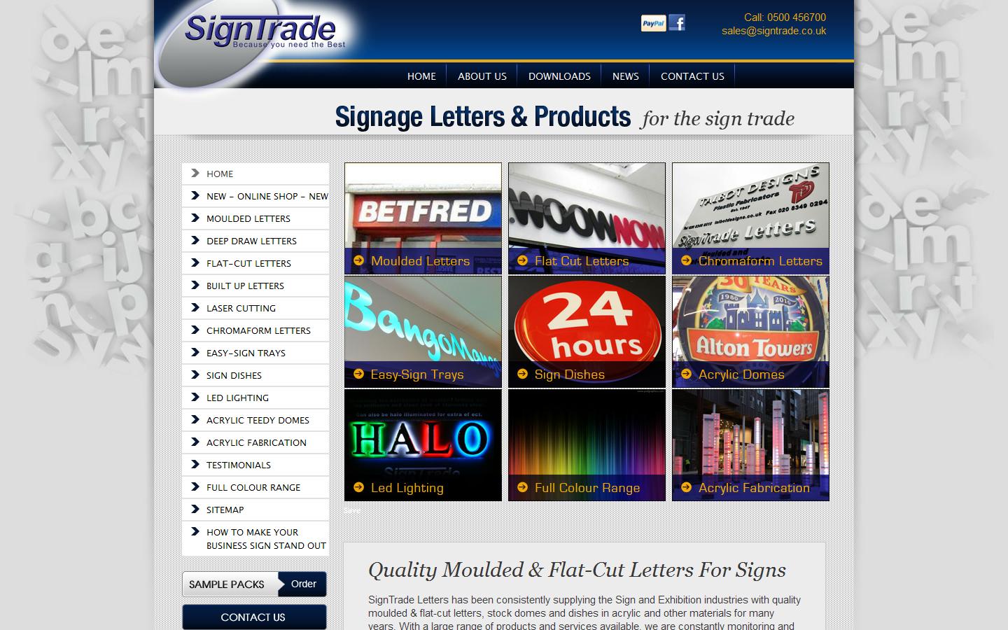 Sign Trade Letters Website