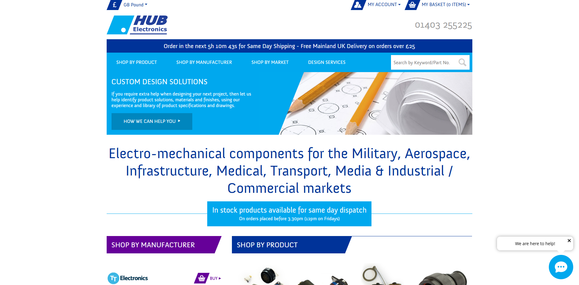 Hub Electronics Ltd Website