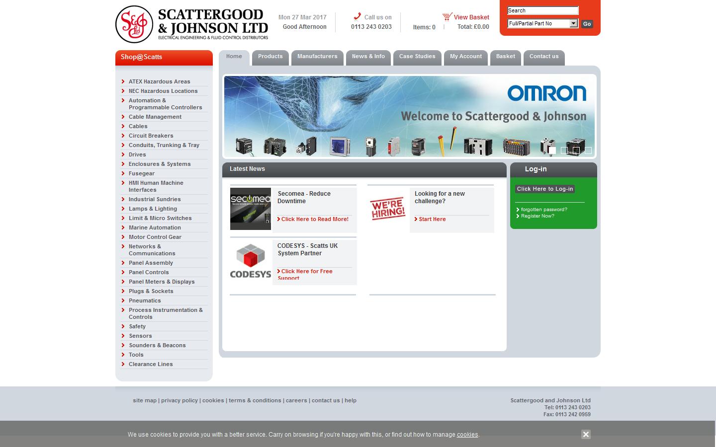 Scattergood and Johnson Ltd Website