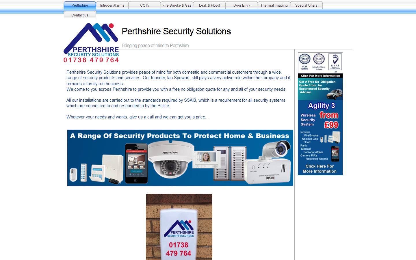 Perthshire Security Solutions Website