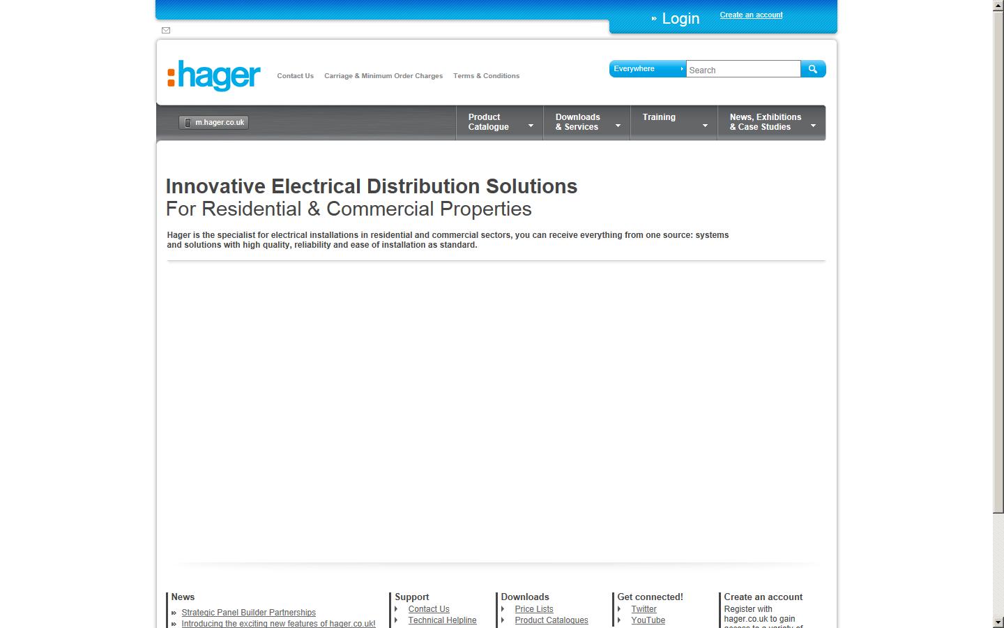 Hager UK Ltd Website