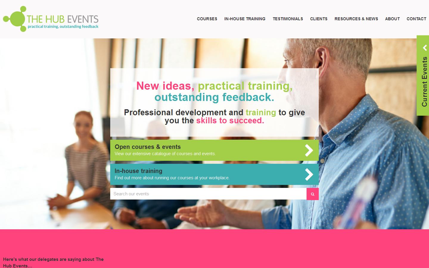 The Hub Events Website