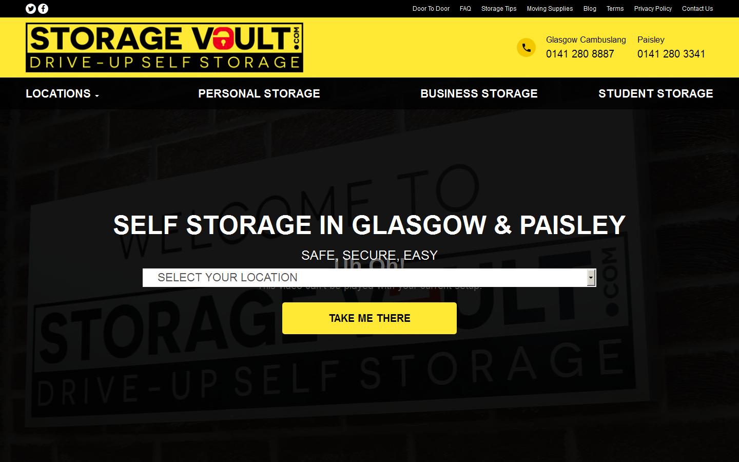 Storage Vault Website