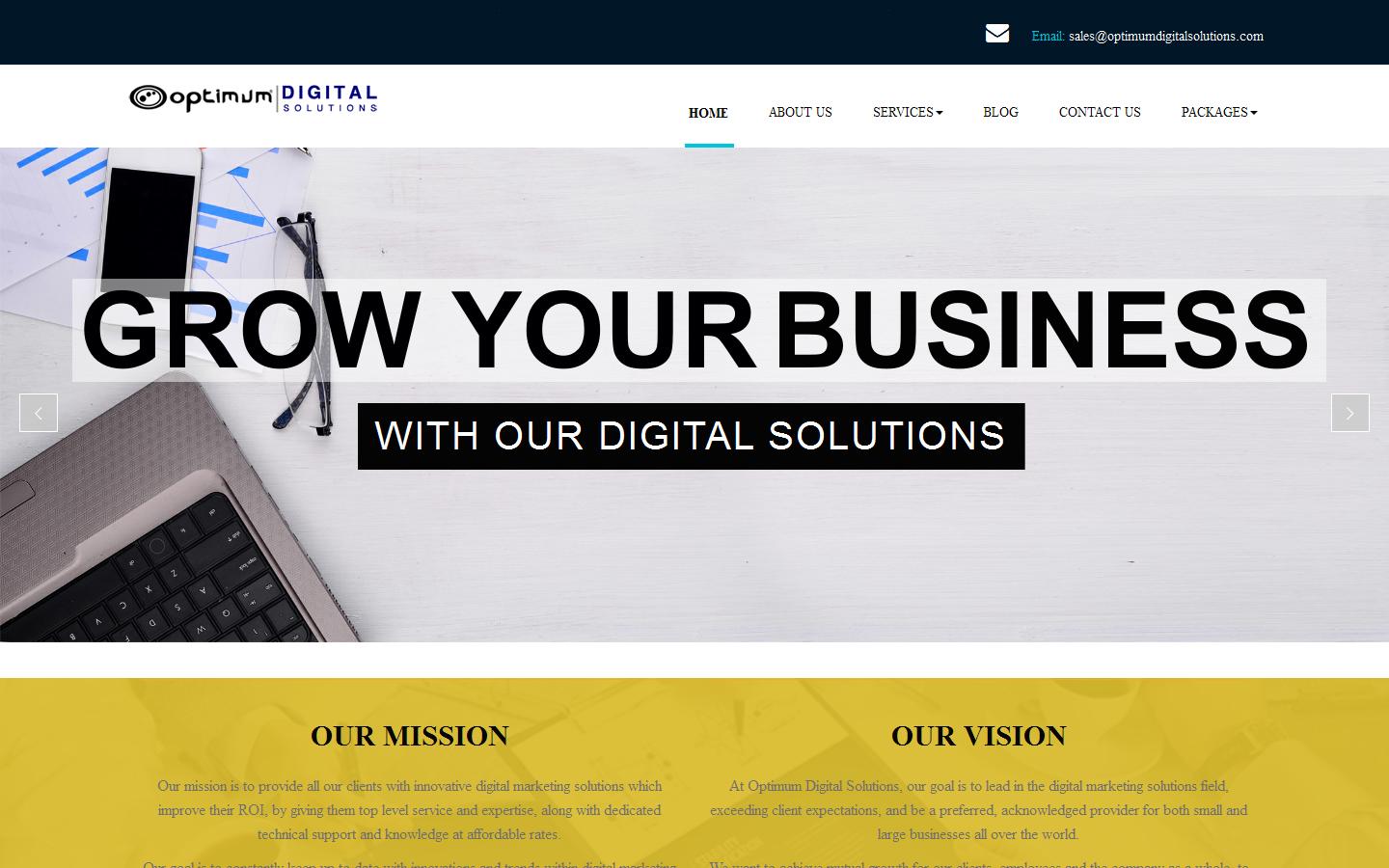 Optimum Digital Solutions Website