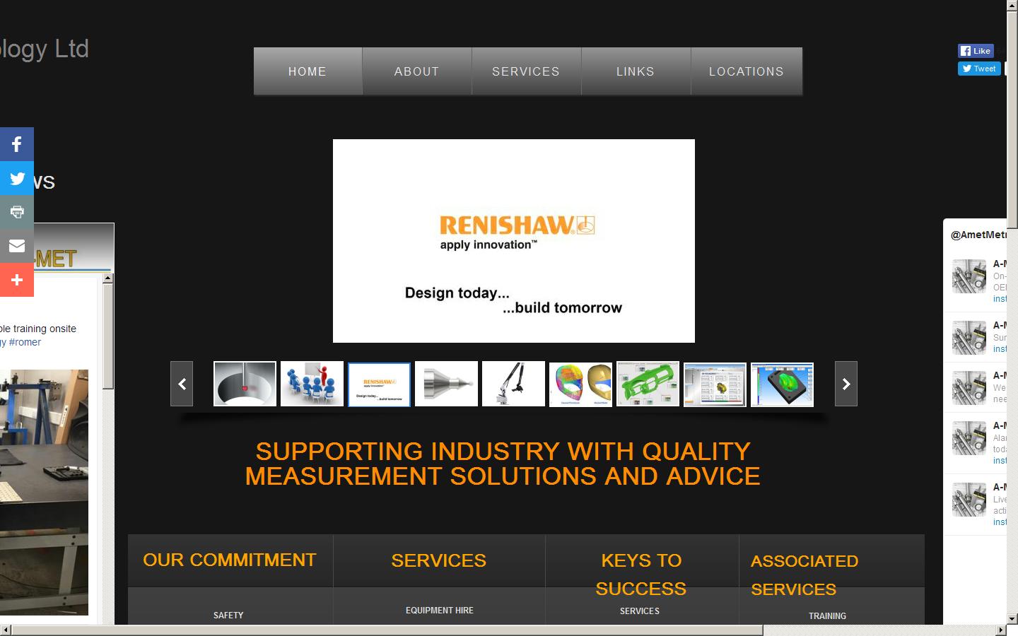 A-Met Metrology Ltd Website