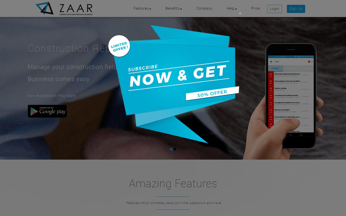 ZAAR Technologies Website