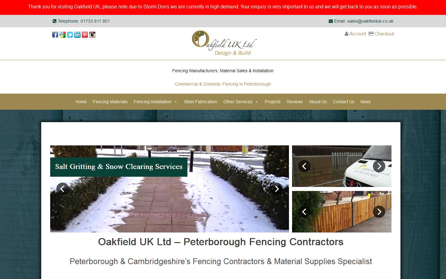 Oakfield UK Website