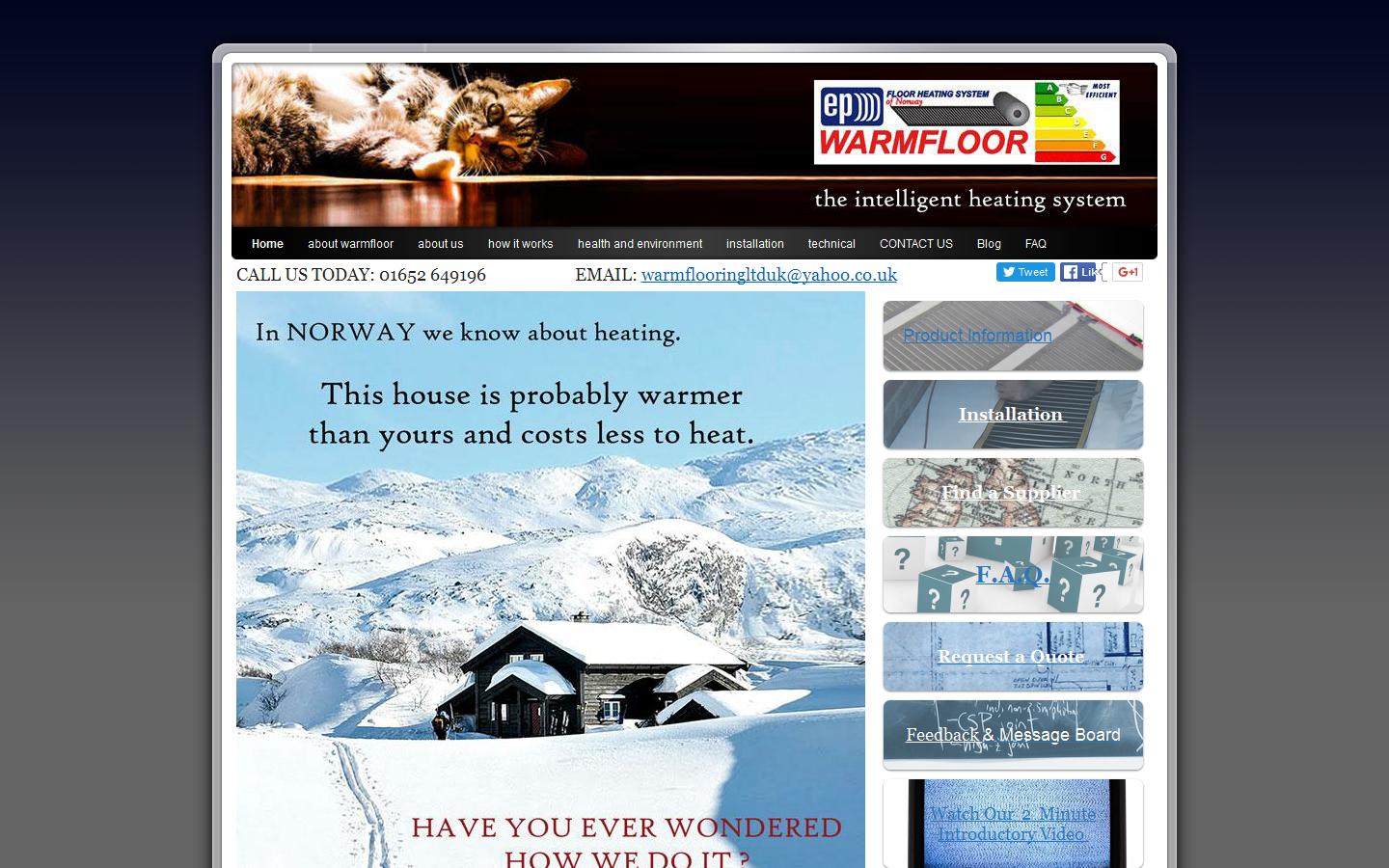 EP Warmfloor  Website