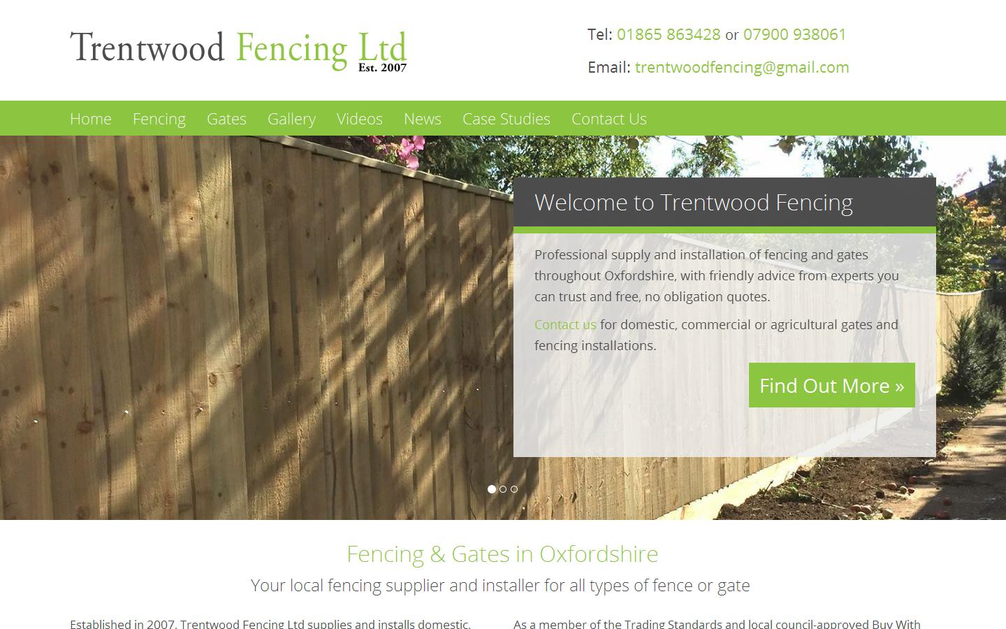 Trentwood Fencing Website
