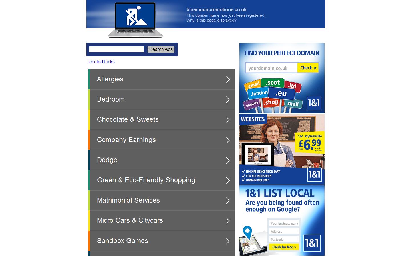 Blue Moon Promotions Website