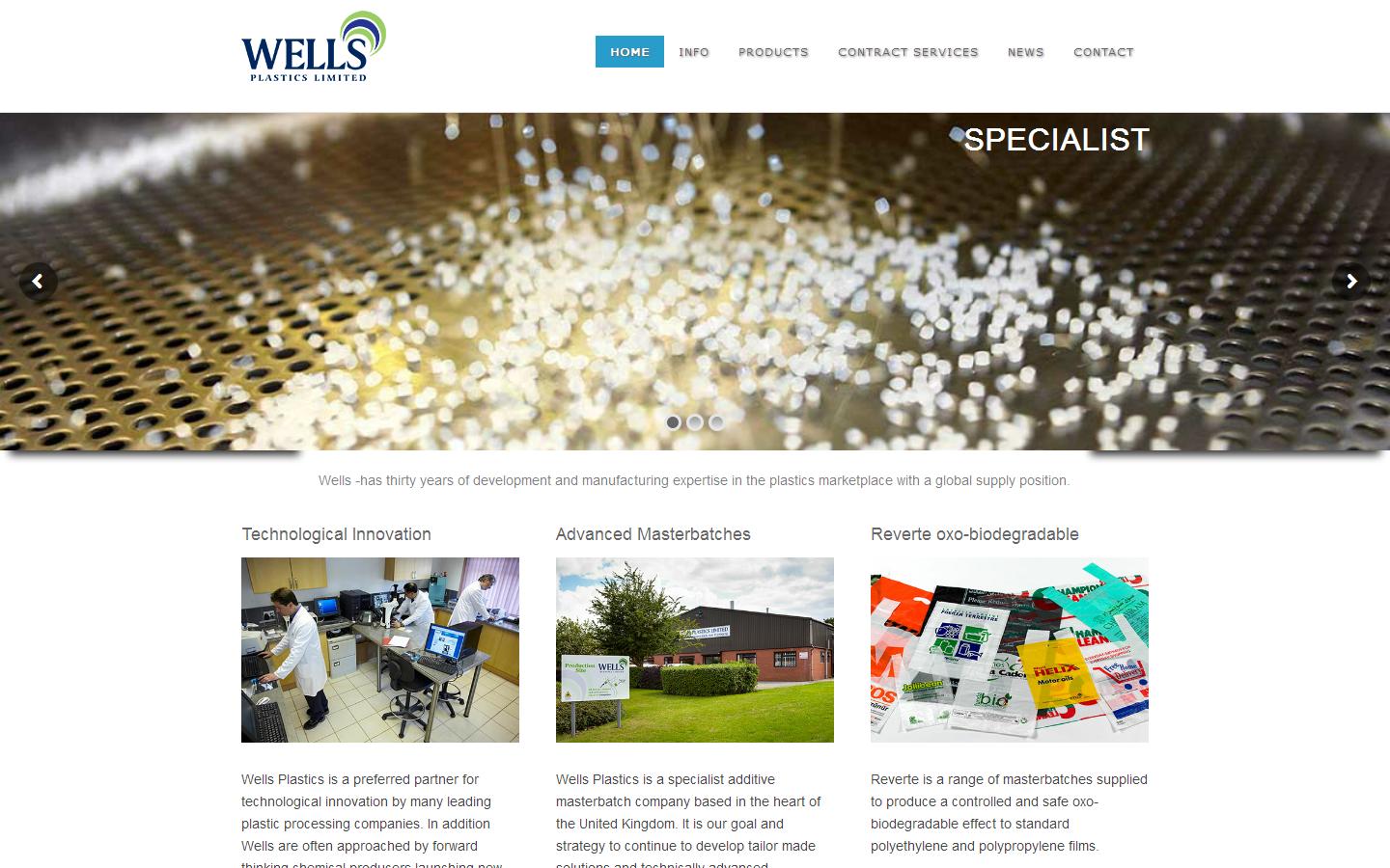 Wells Plastics Ltd Website