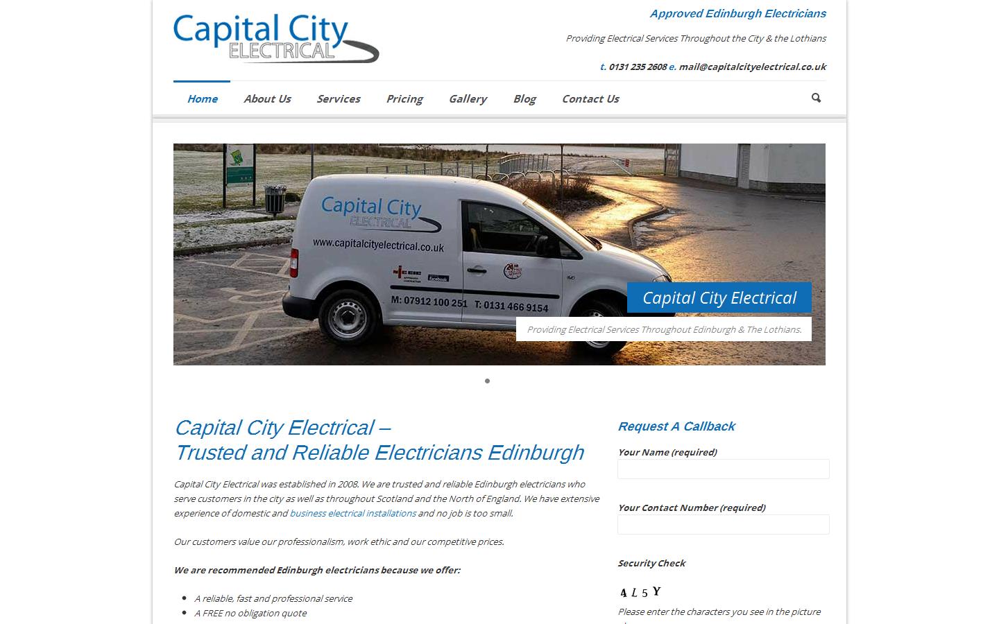 Capital City Electrical Website