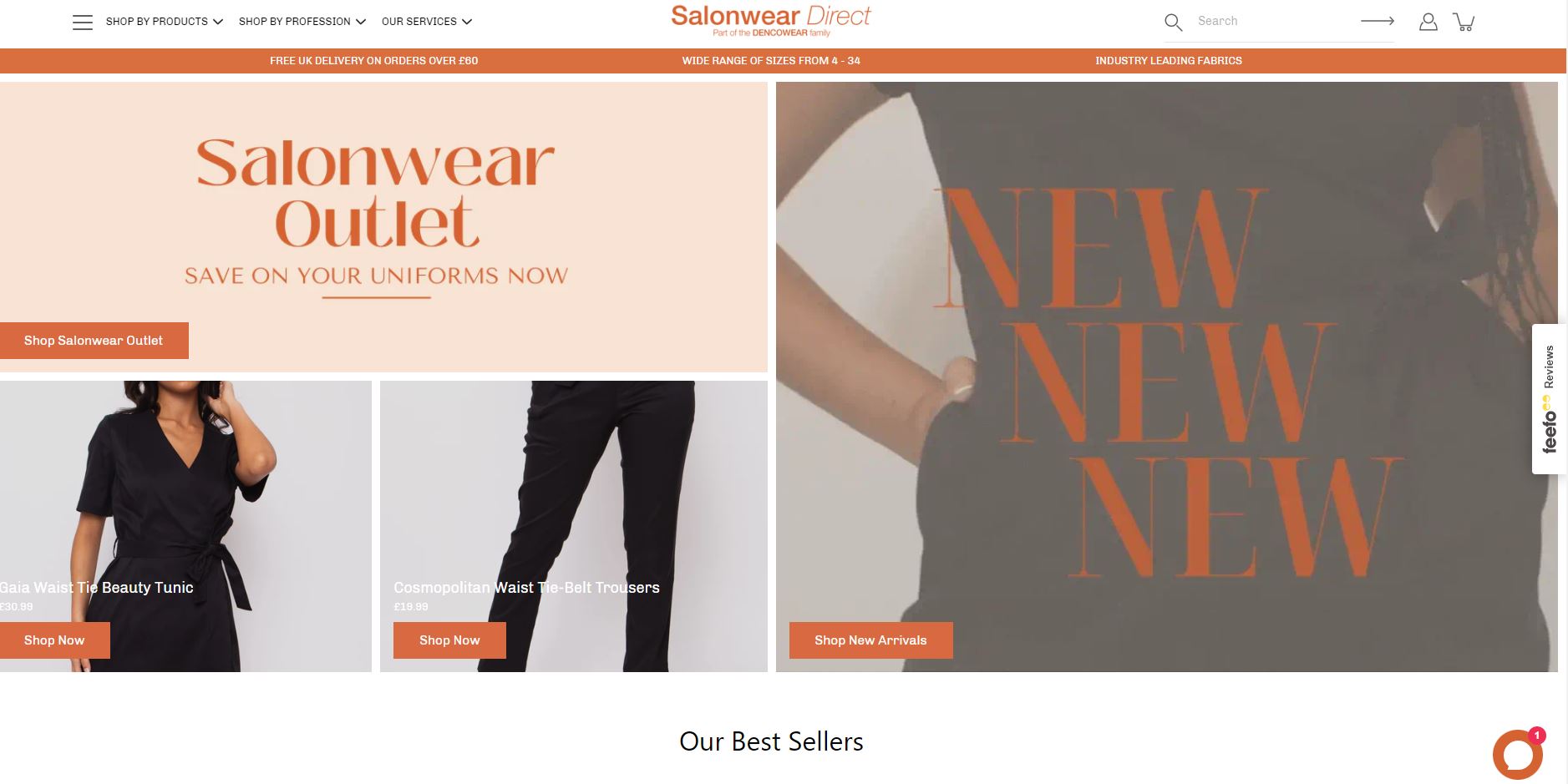 Salonwear Direct Website