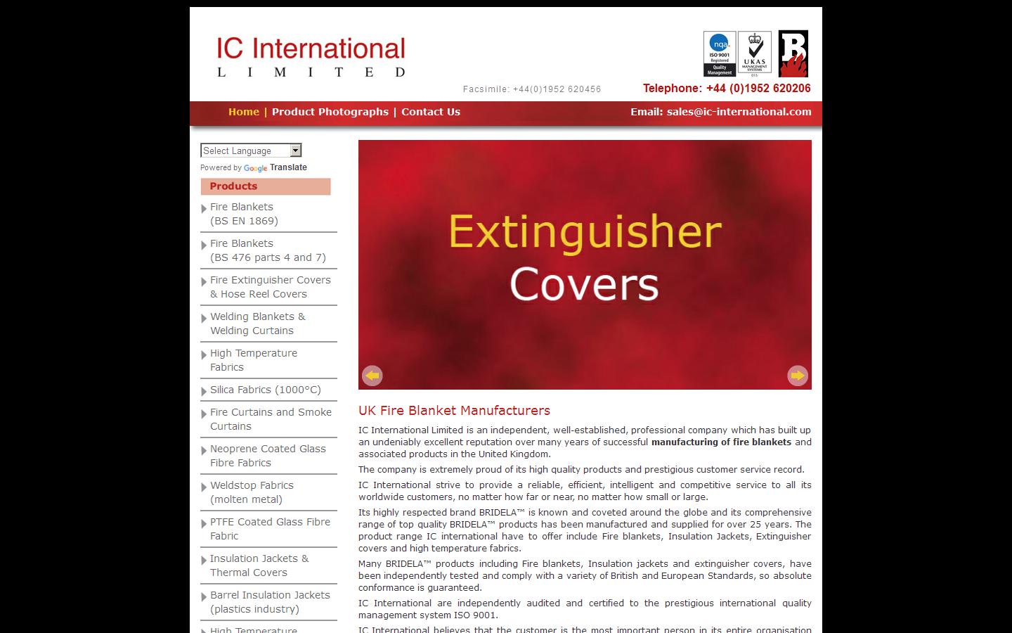 IC International Limited Website