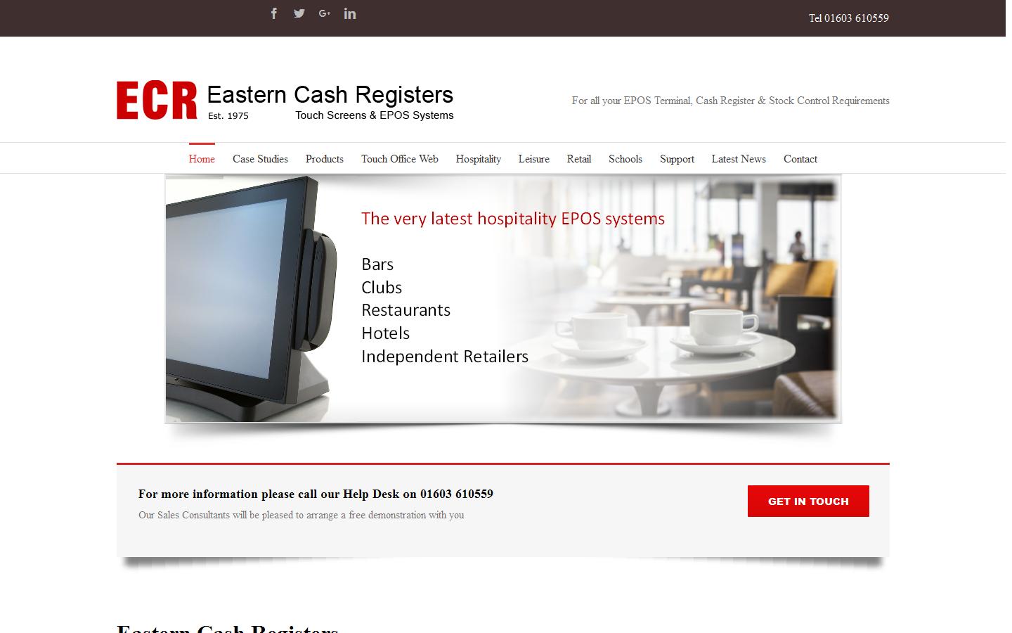 Eastern Cash Registers  Website