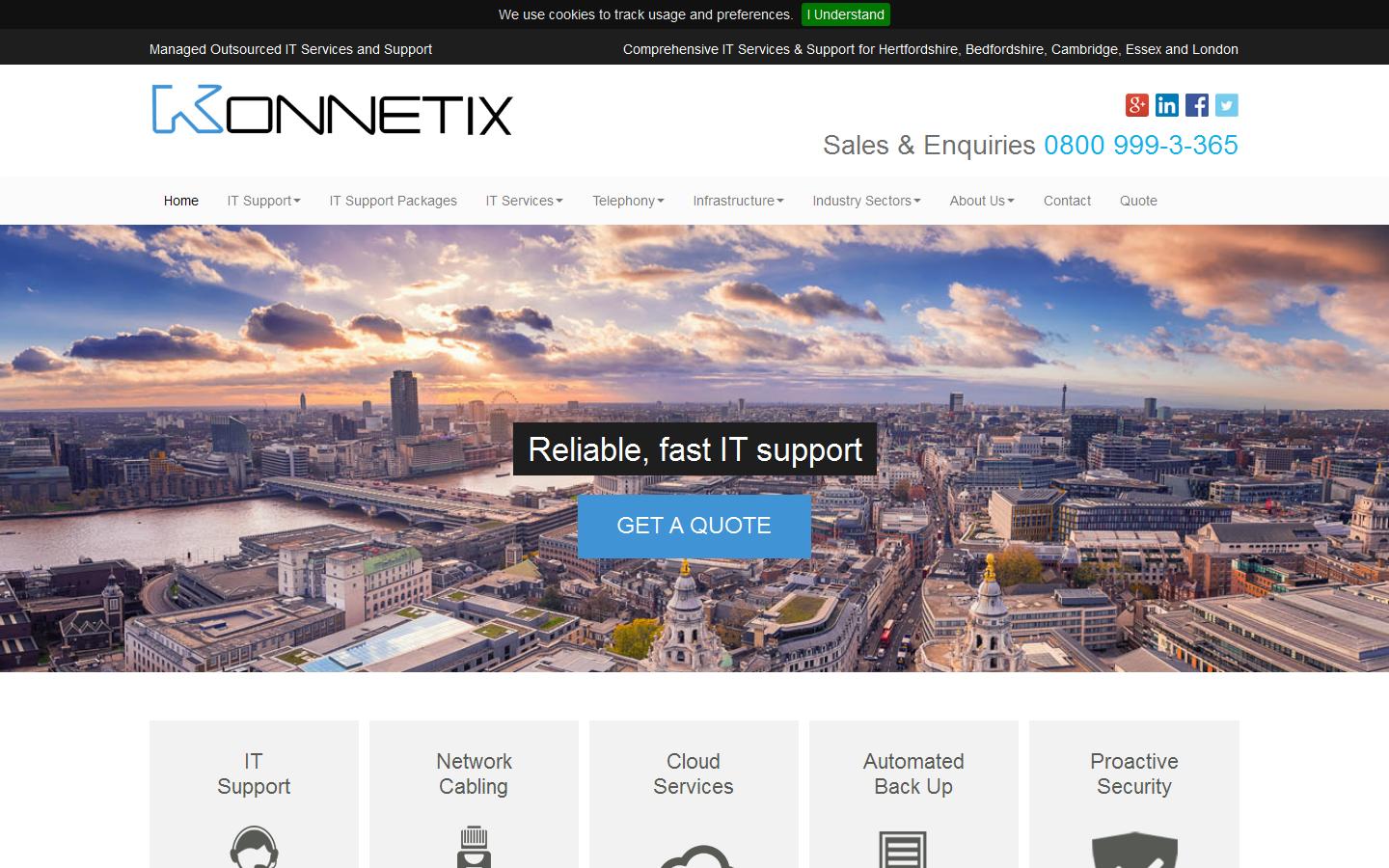 Konnetix Ltd Website