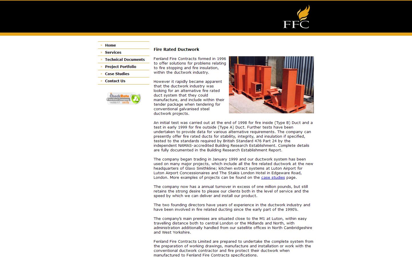 Fenland Fire Contracts Ltd Website