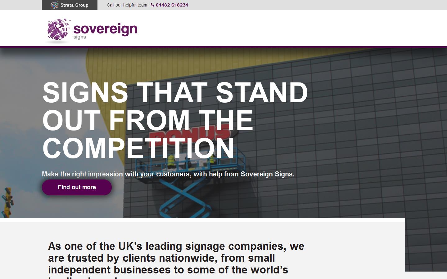 Sovereign Signs Website