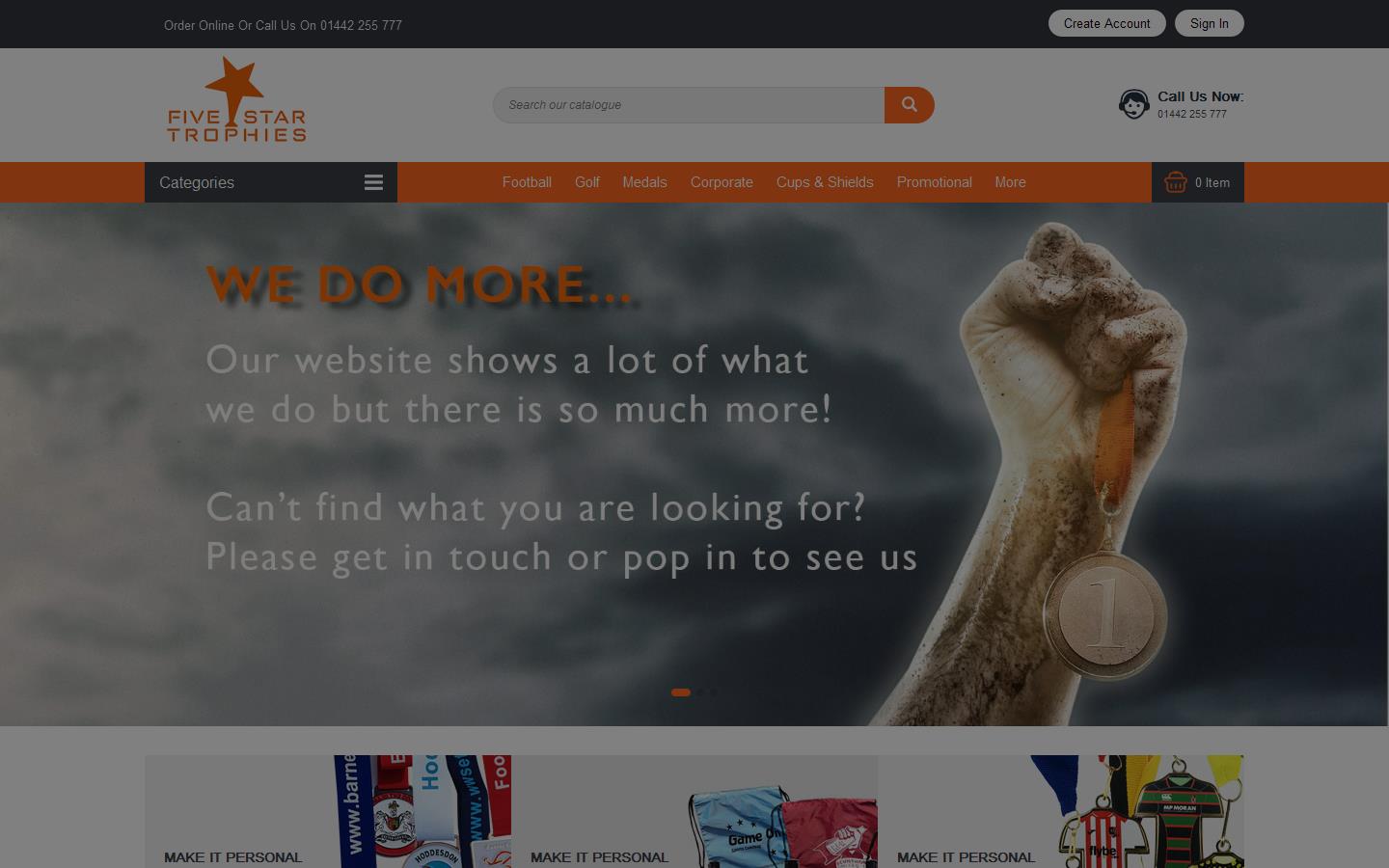 Five Star Trophies Website