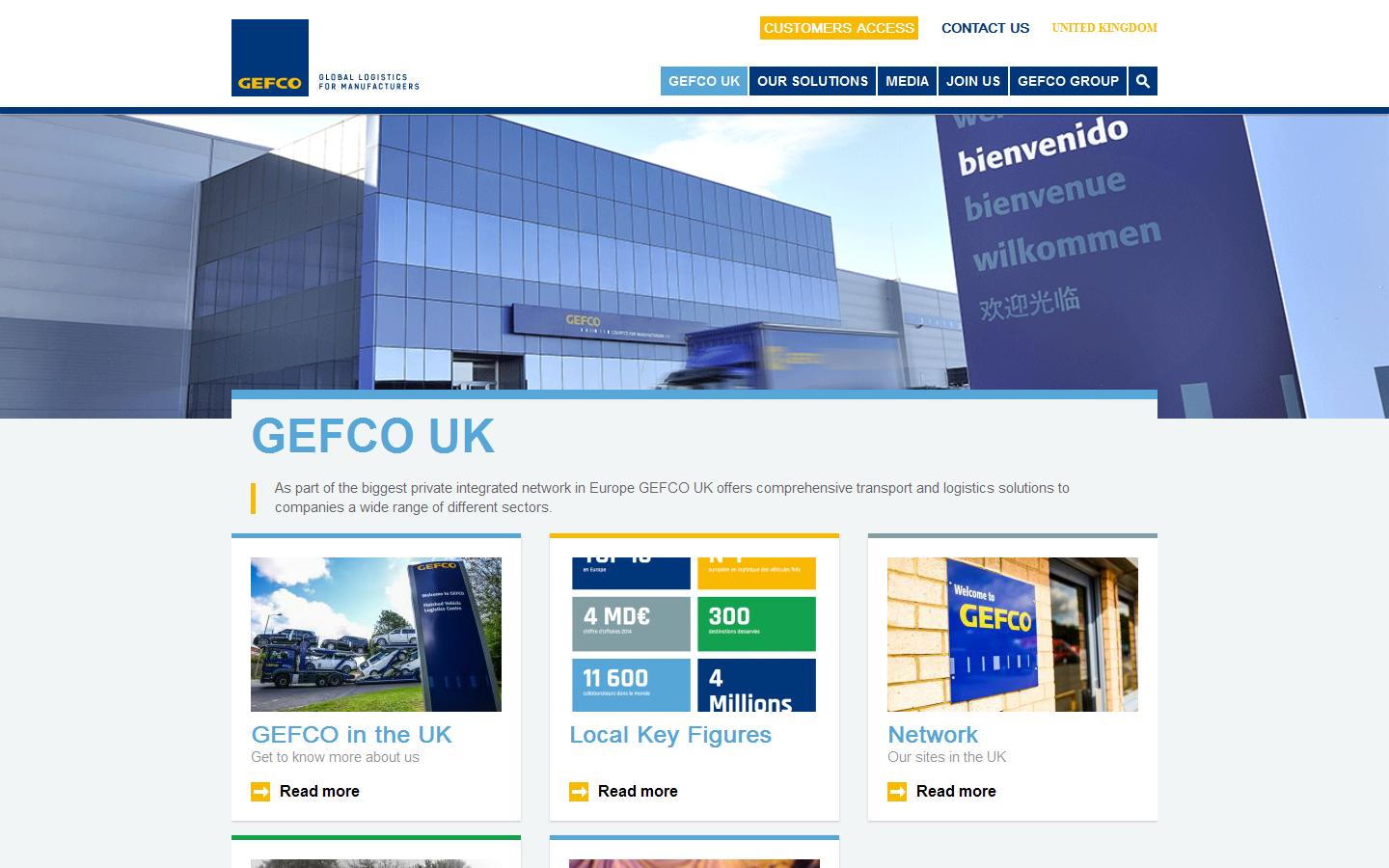GEFCO UK Ltd Website