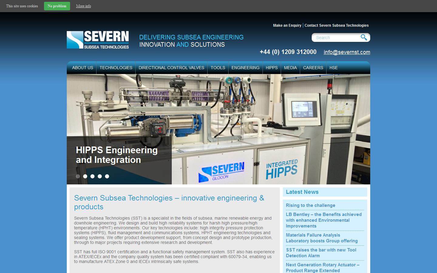 Severn Subsea Technologie Website