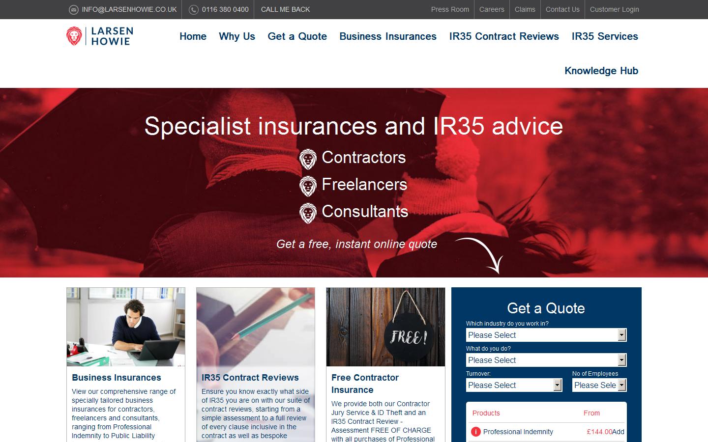 Larsen Howie Website