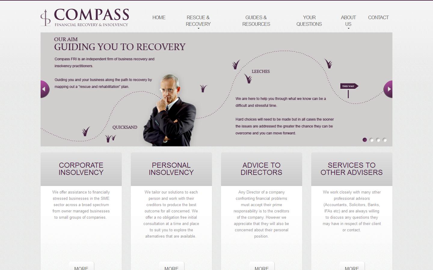 Compass Financial Recovery & Insolvency Ltd Website