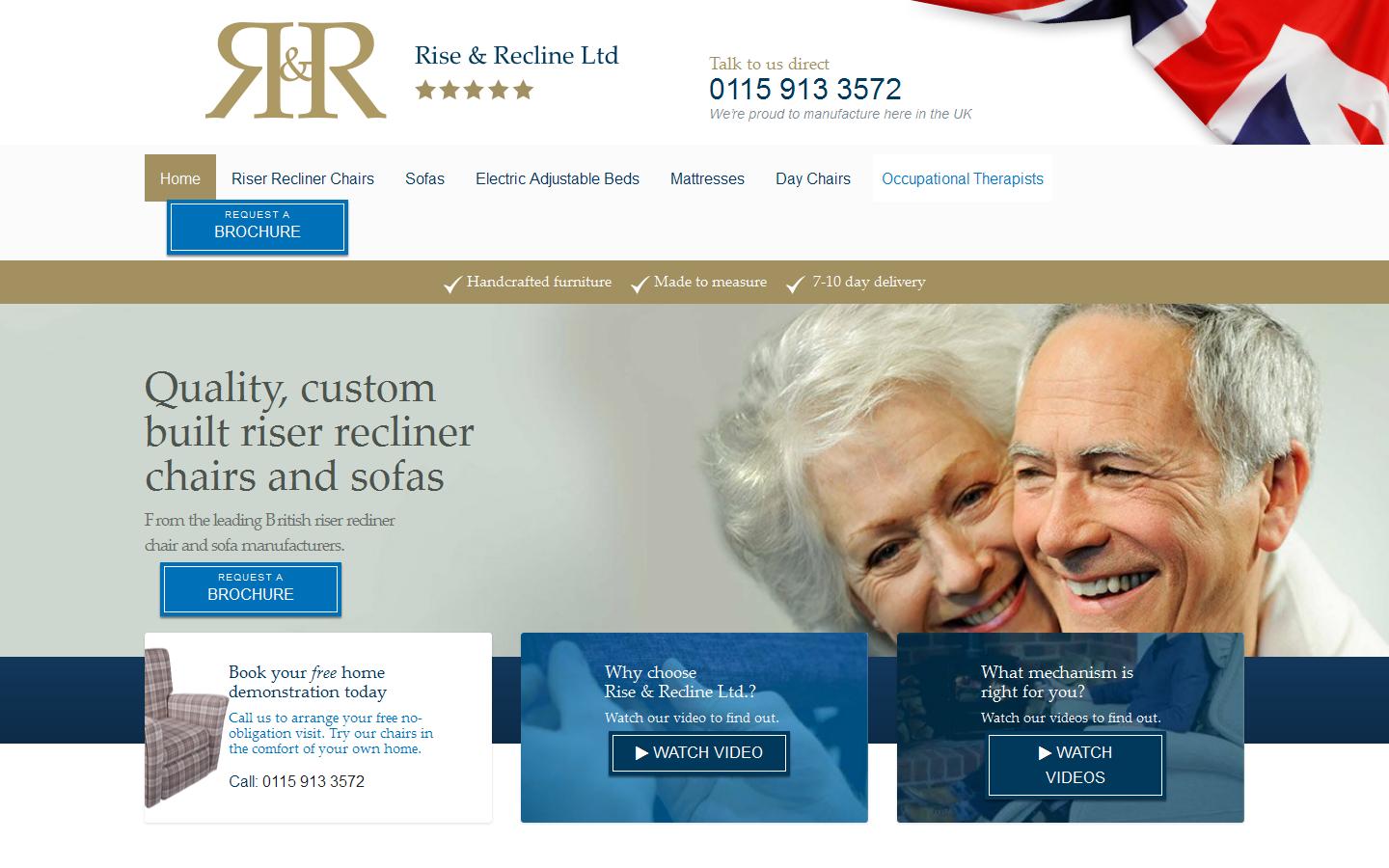 Rise & Recline Ltd Website