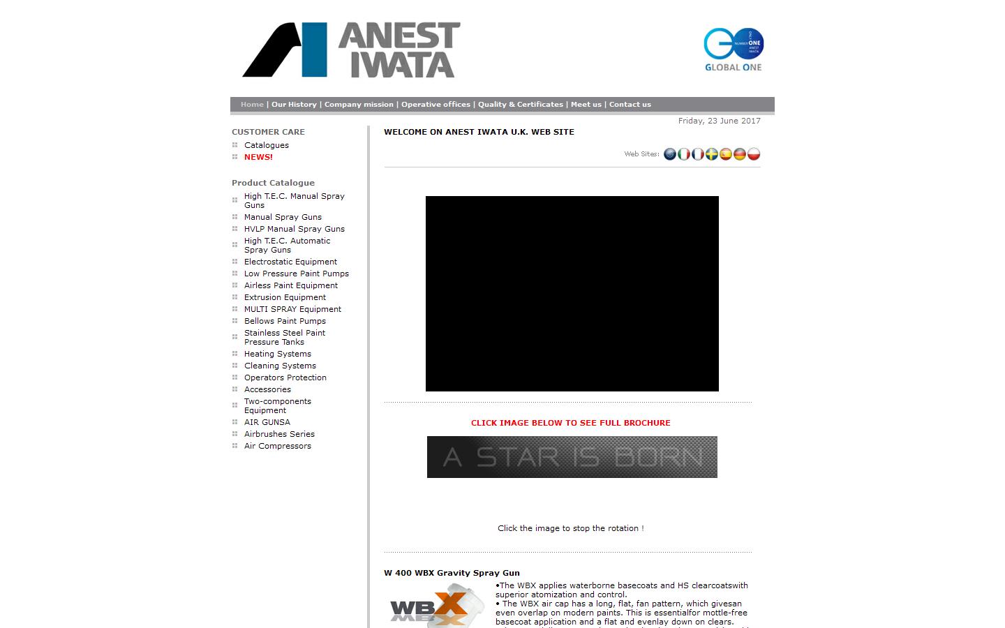 Anest Iwata UK Ltd Website