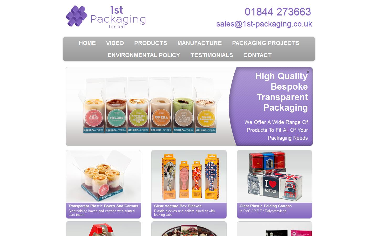 1st Packaging Ltd Website