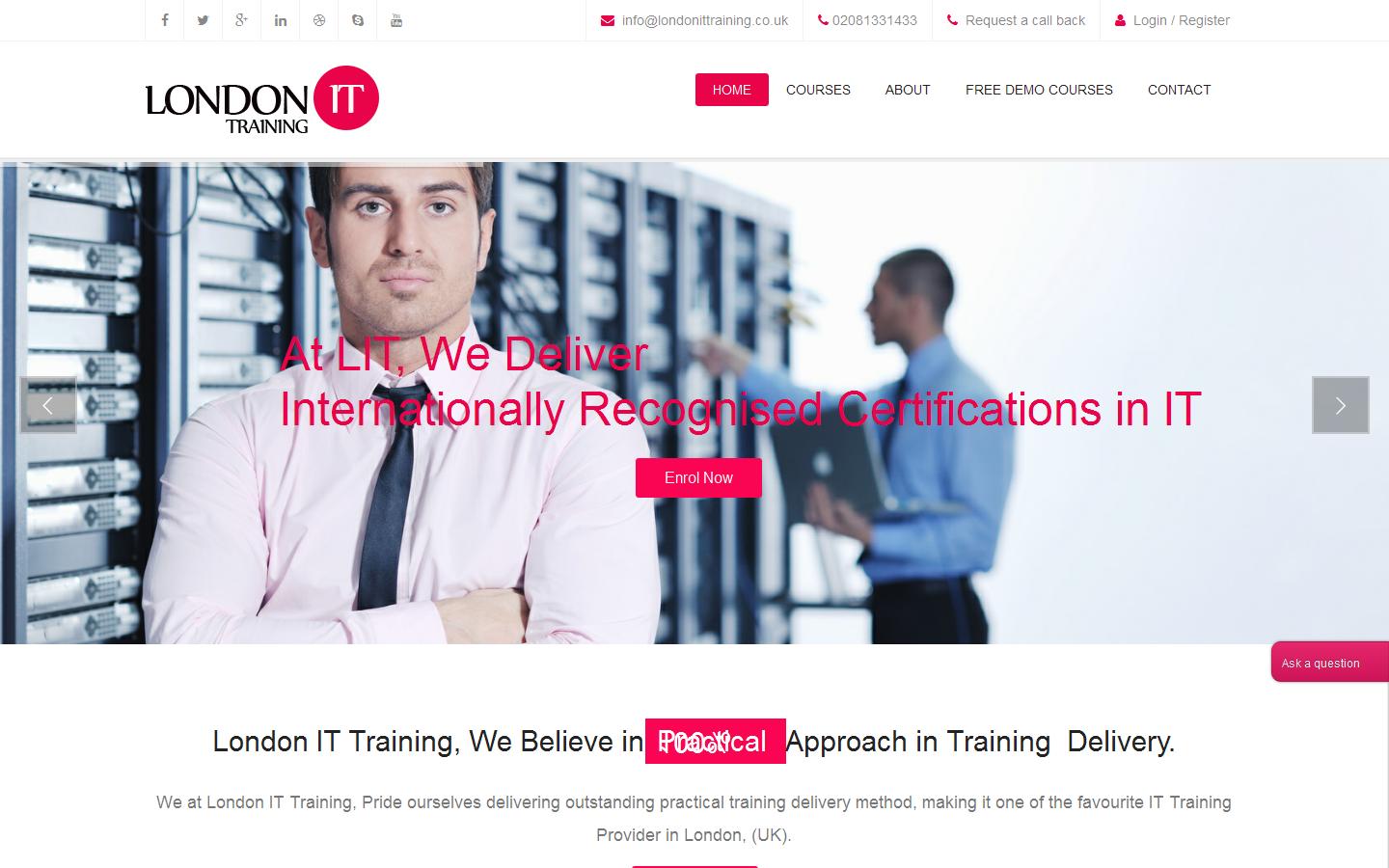 London IT Training Website